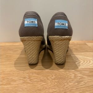 TOMS Women's Charcoal Wedge Shoes